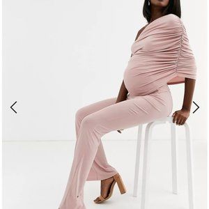 Pink Maternity jumpsuit